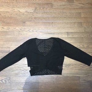 Fitted Black Crop Top